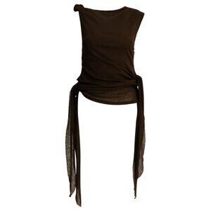 Ganni Draped Tank Top Tag Size 38 Women